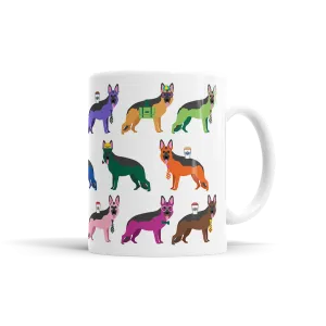Colorful German Shepherd Mug