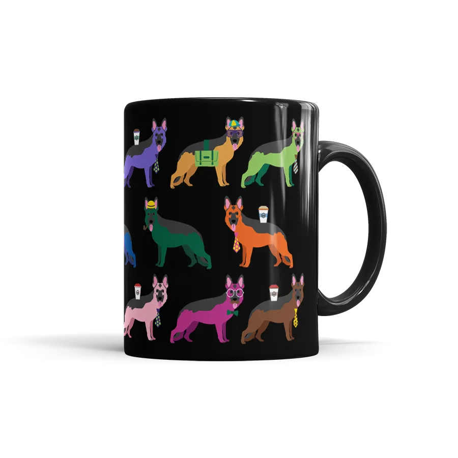 Colorful German Shepherd Mug