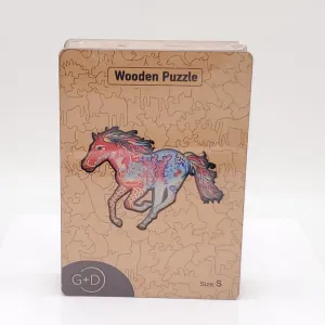 Colorful HORSE Wooden Jigsaw Puzzle