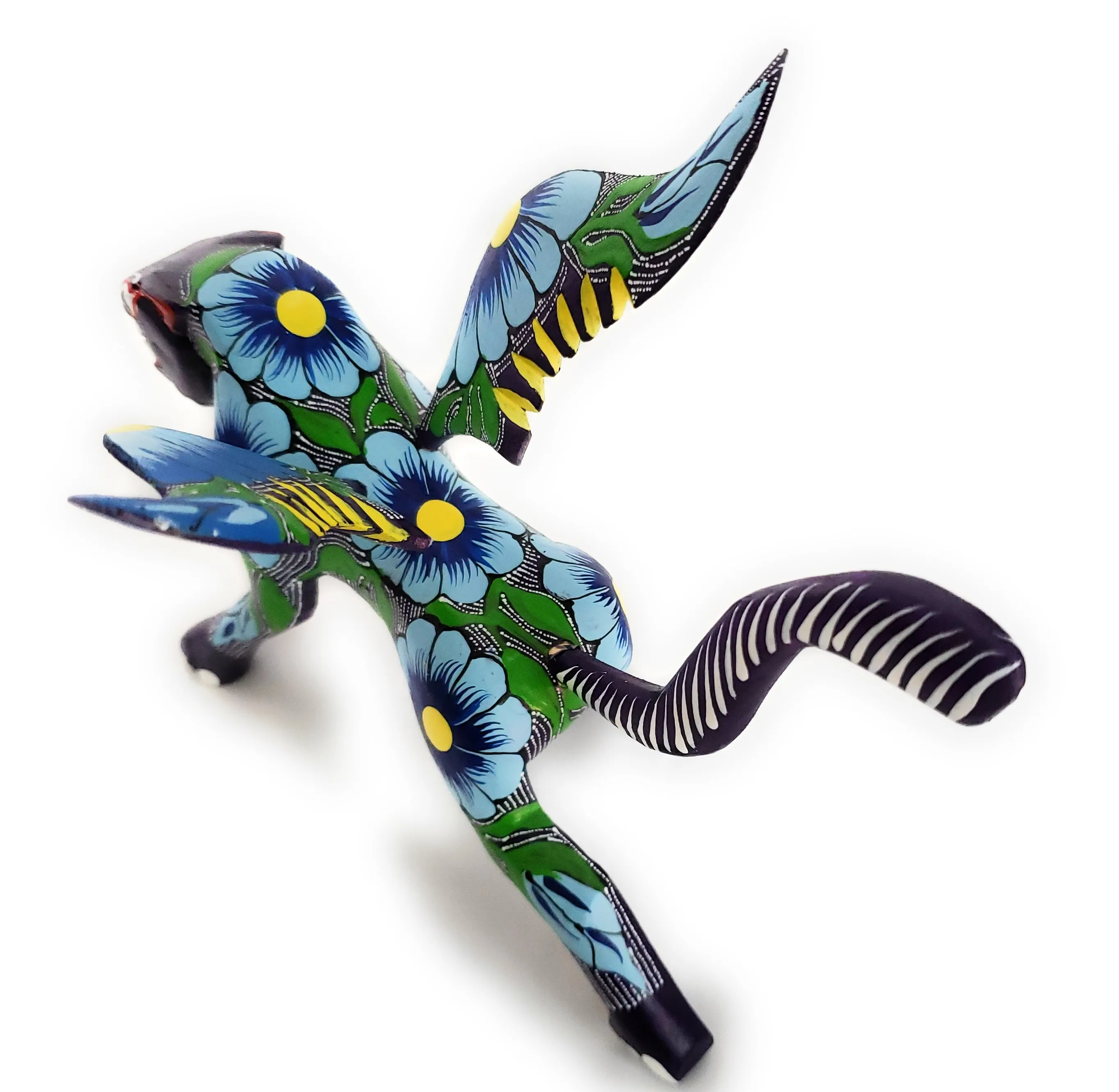Colorful Jaguar Alebrije Wood Carving