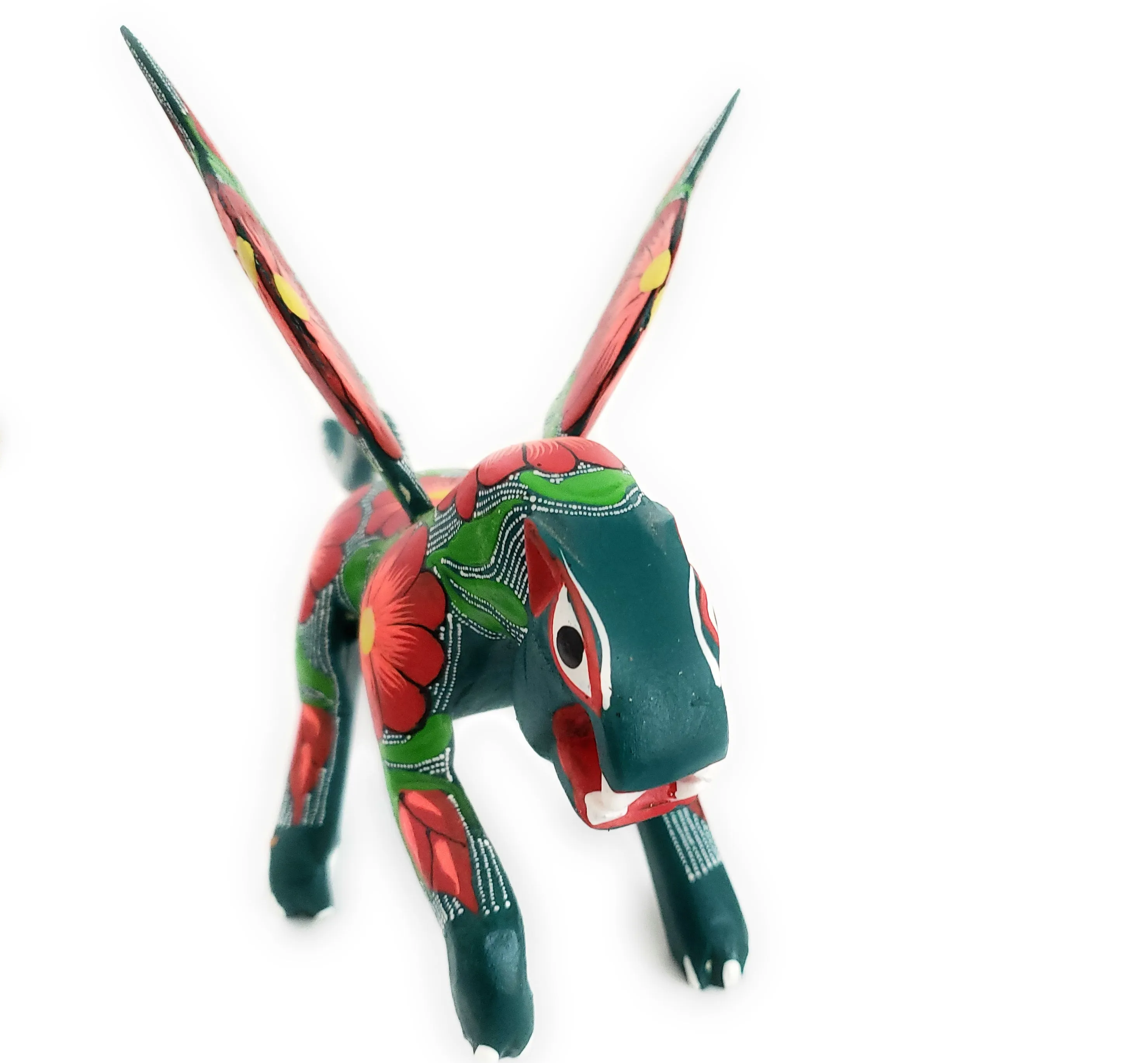 Colorful Jaguar Alebrije Wood Carving