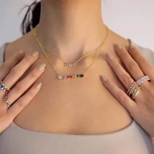 Colorful LOVE Pendant Necklace