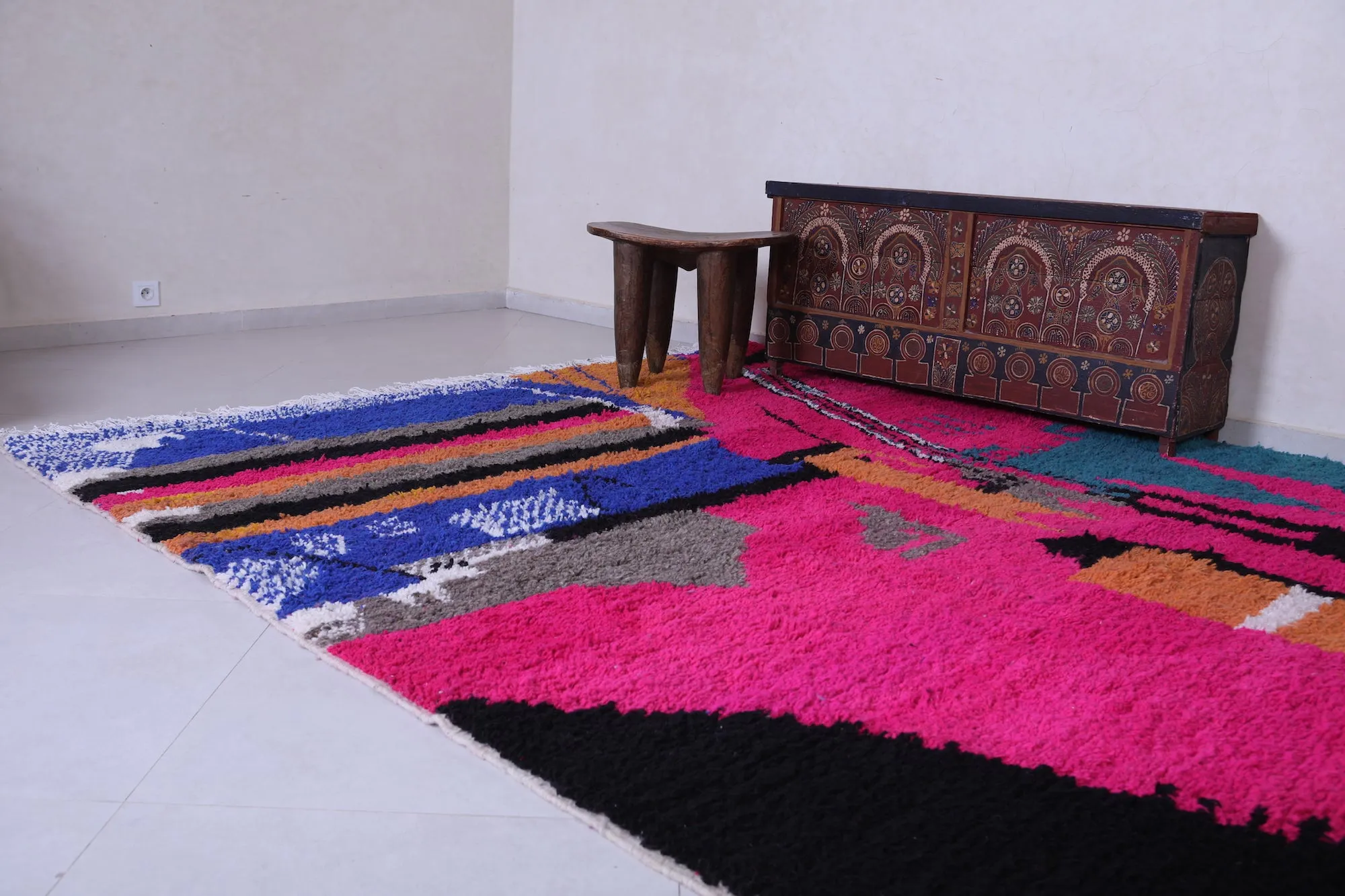 Colorful Moroccan rug - Berber rug - Custom Rug
