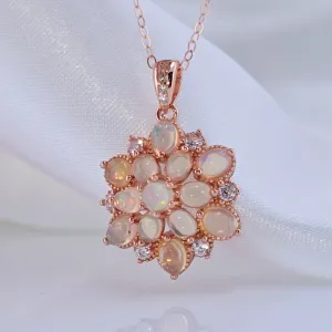 Colorful Natural Opal Pendant
