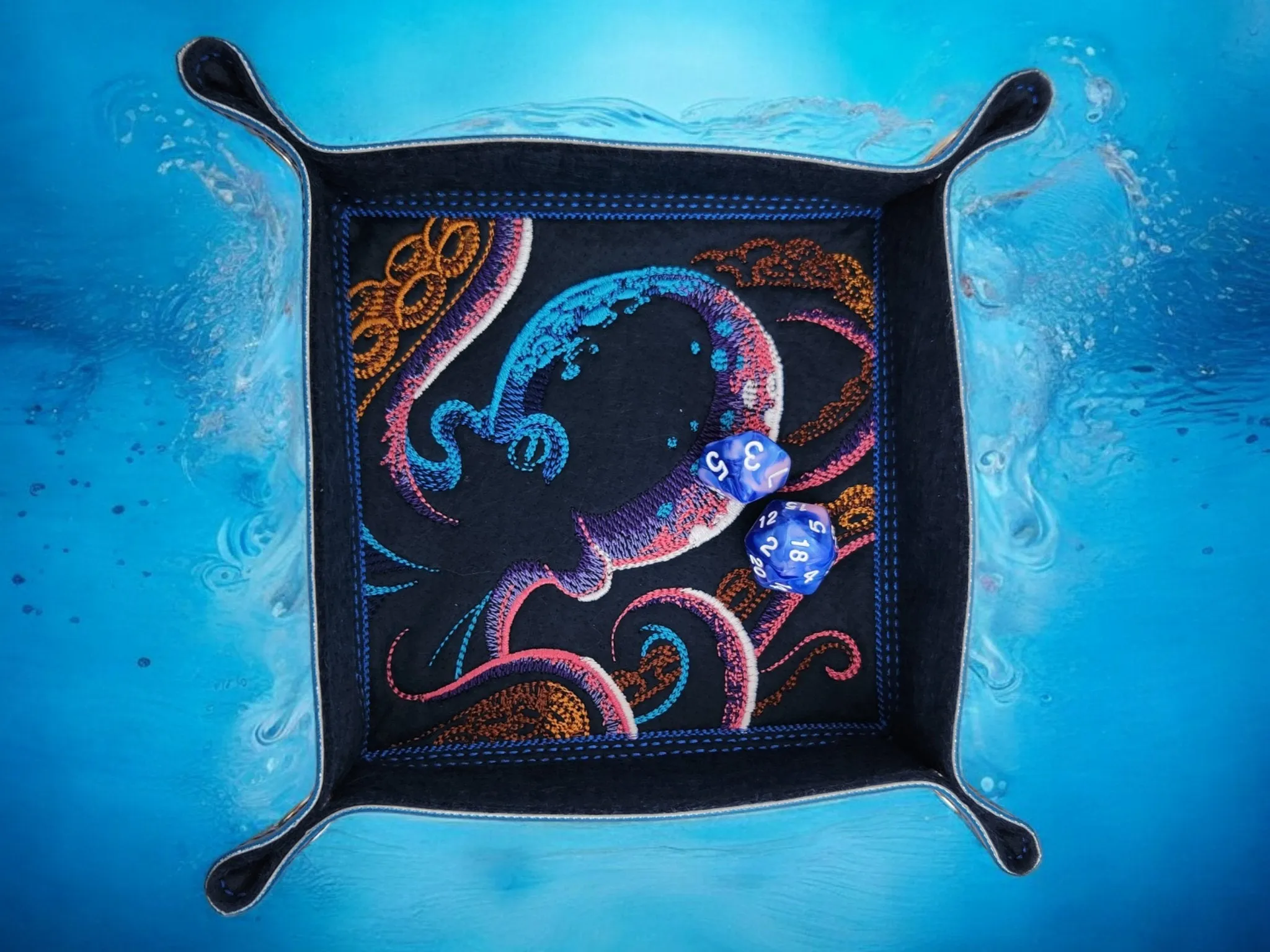 Colorful Octopus dice tray