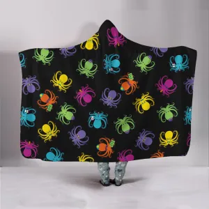 Colorful Octopus Hooded Blanket