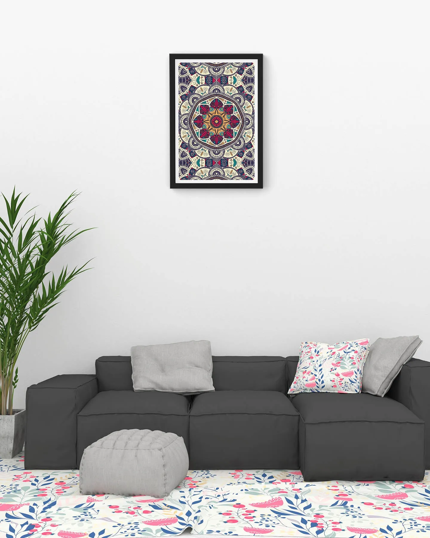 Colorful ornamental mandala