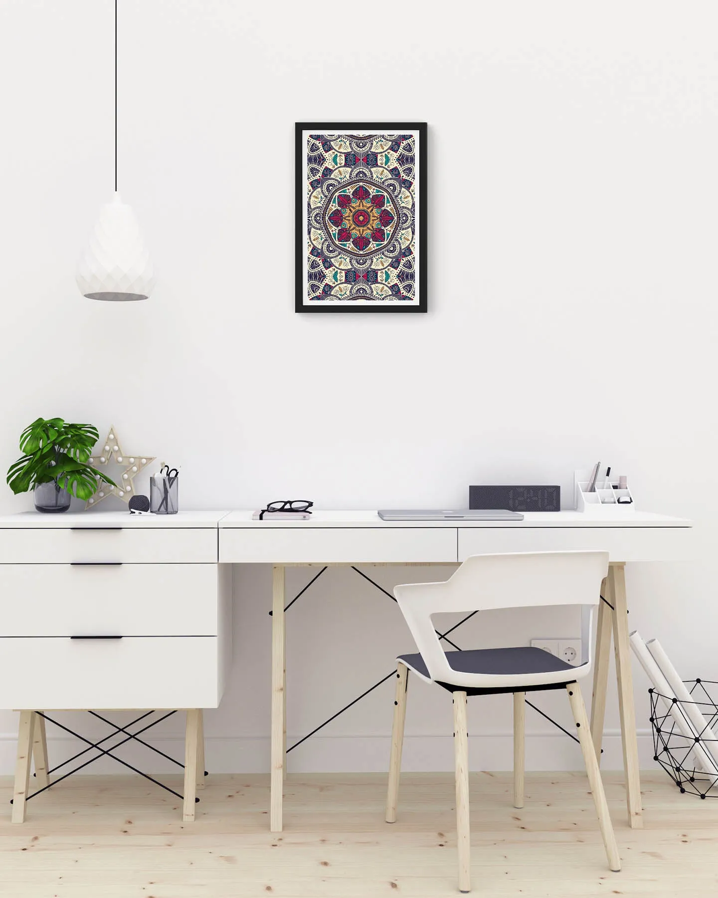 Colorful ornamental mandala