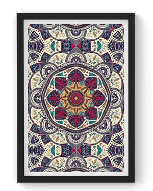 Colorful ornamental mandala