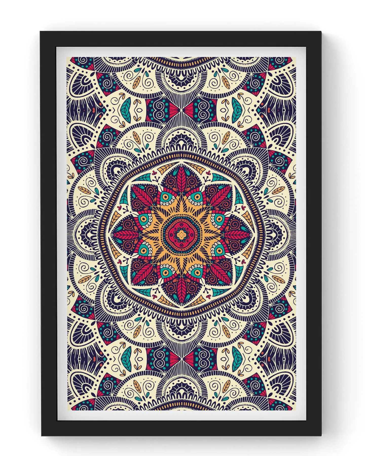 Colorful ornamental mandala