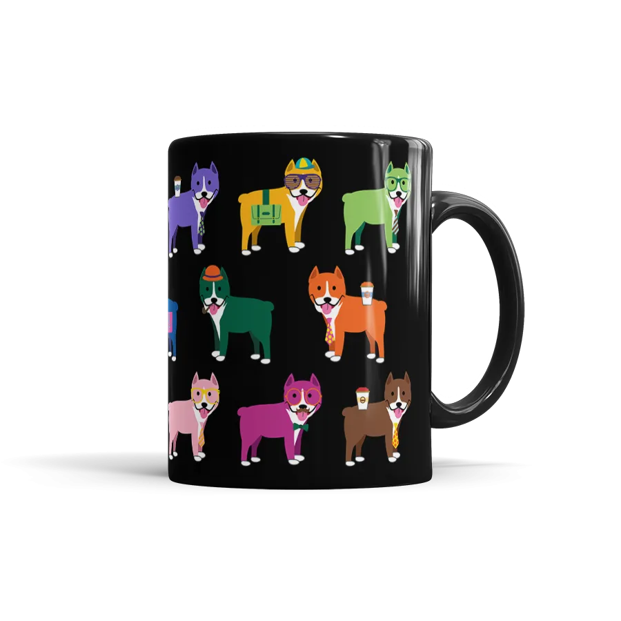 Colorful Pitbull Mug