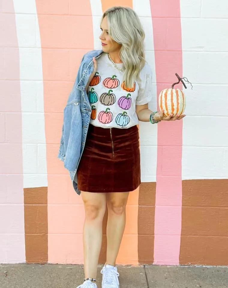 Colorful Pumpkins Graphic Tee