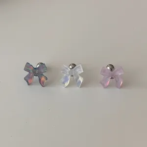 colorful ribbon cartilage pierce