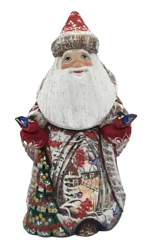 Colorful Santa with Birds