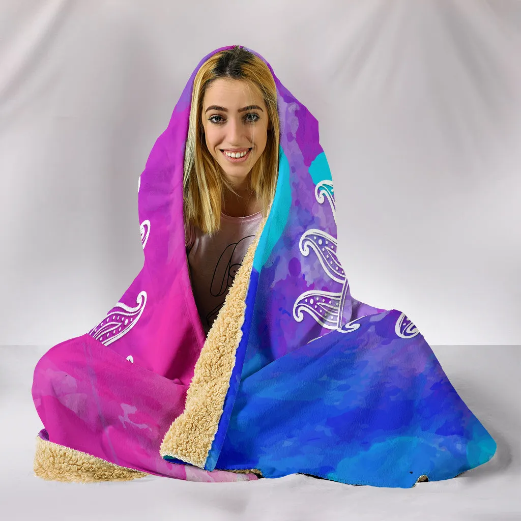 Colorful Sun Moon Hoodie Blanket