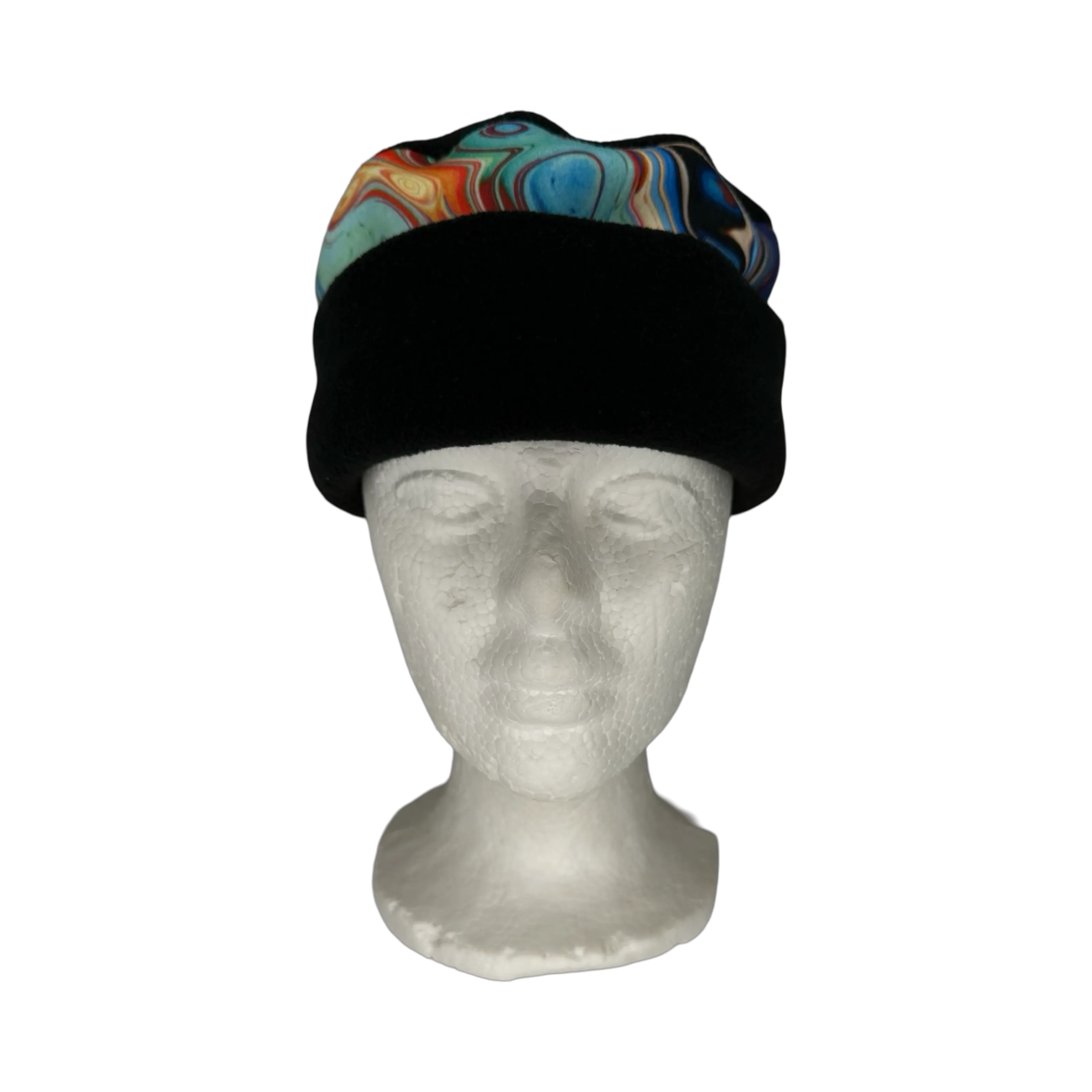Colorful Swirls Fleece Hat