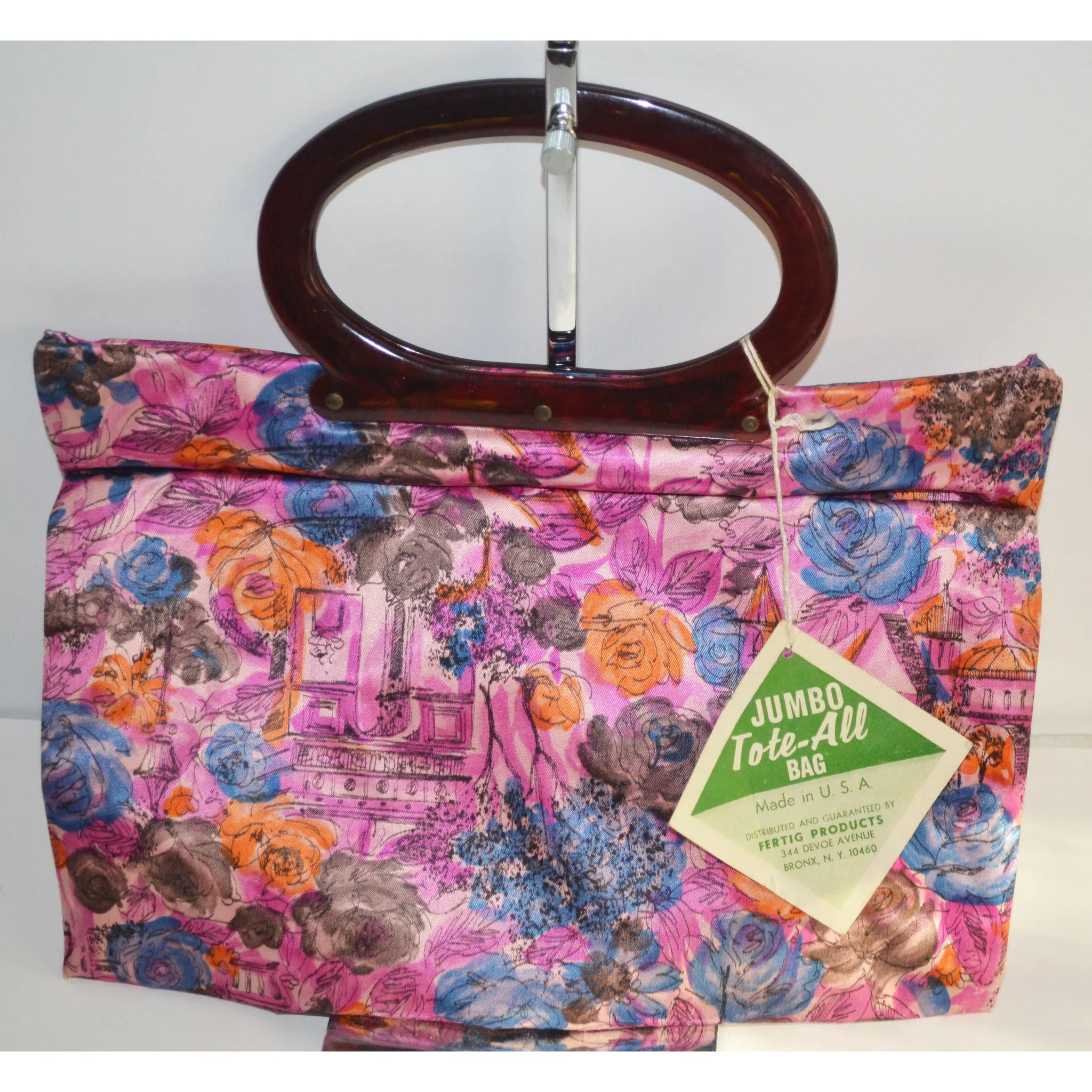 Colorful Tote-All Expandable Bag Purse