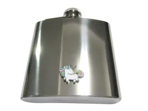 Colorful Unicorn 6oz Flask