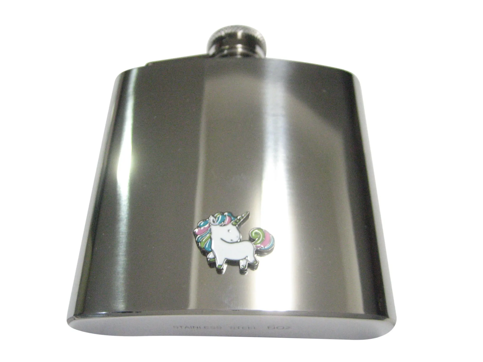 Colorful Unicorn 6oz Flask
