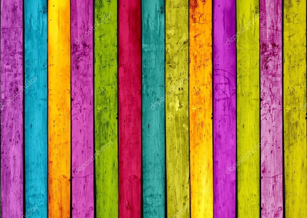 Colorful Wood Stripe  Backdrop
