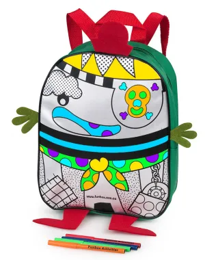 Colour-Me-In Pirate Backpack With Texters