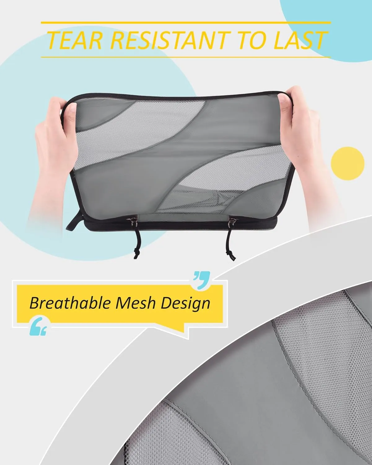 Compression Packing Cubes, 6 Set/4 Set/2 Set Travel Packing Cubes for Carry on Suitcases, Compression Suitcase Organizers Bag Set & Travel Cubes for Luggage, Lightweight Packing Organizers