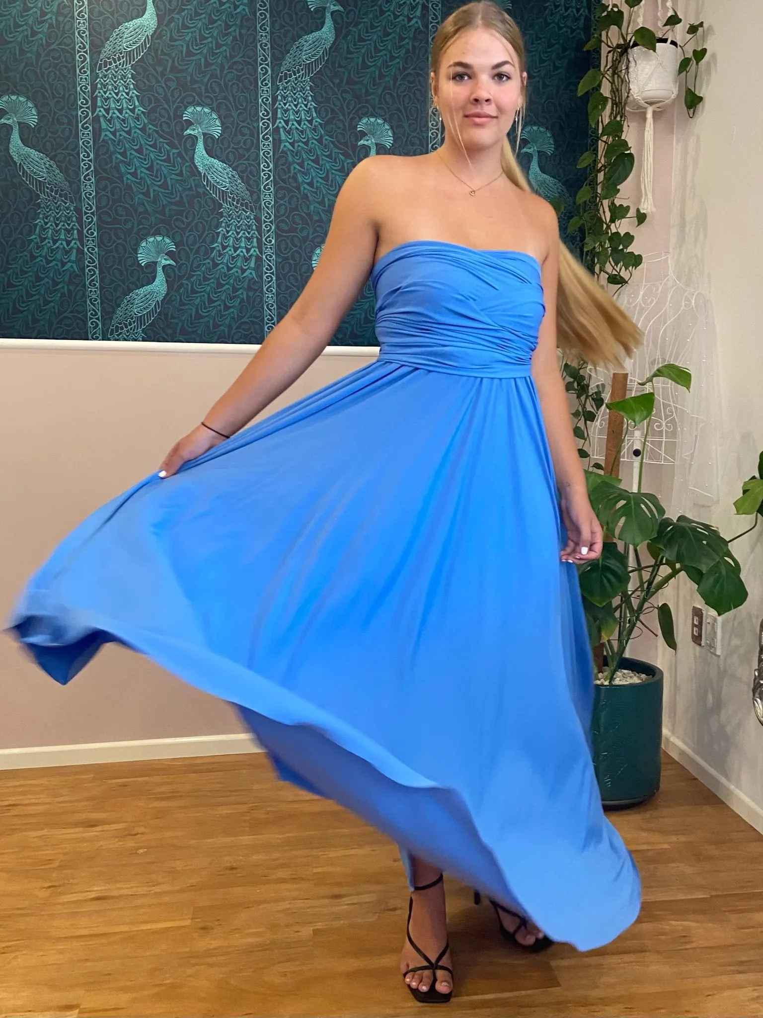 Cornflower Blue convertible Infinity dress Express NZ Wide
