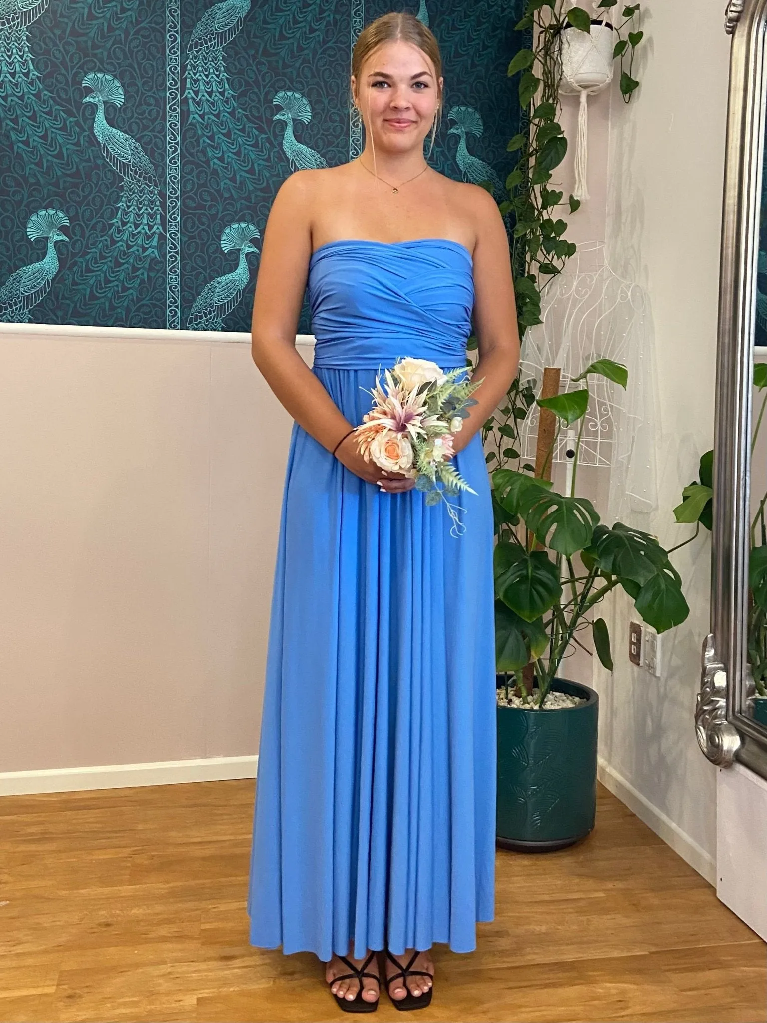 Cornflower Blue convertible Infinity dress Express NZ Wide