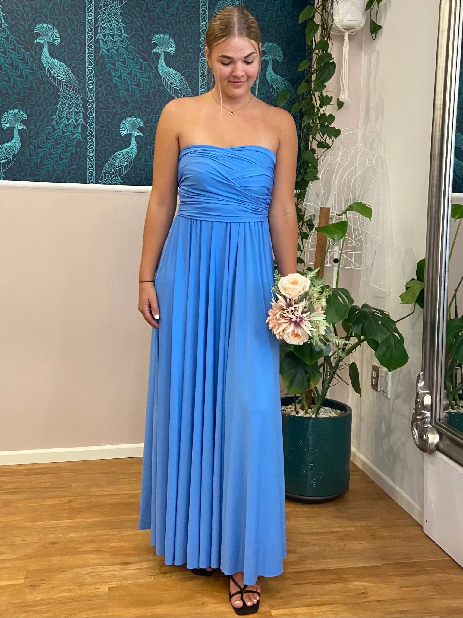 Cornflower Blue convertible Infinity dress Express NZ Wide