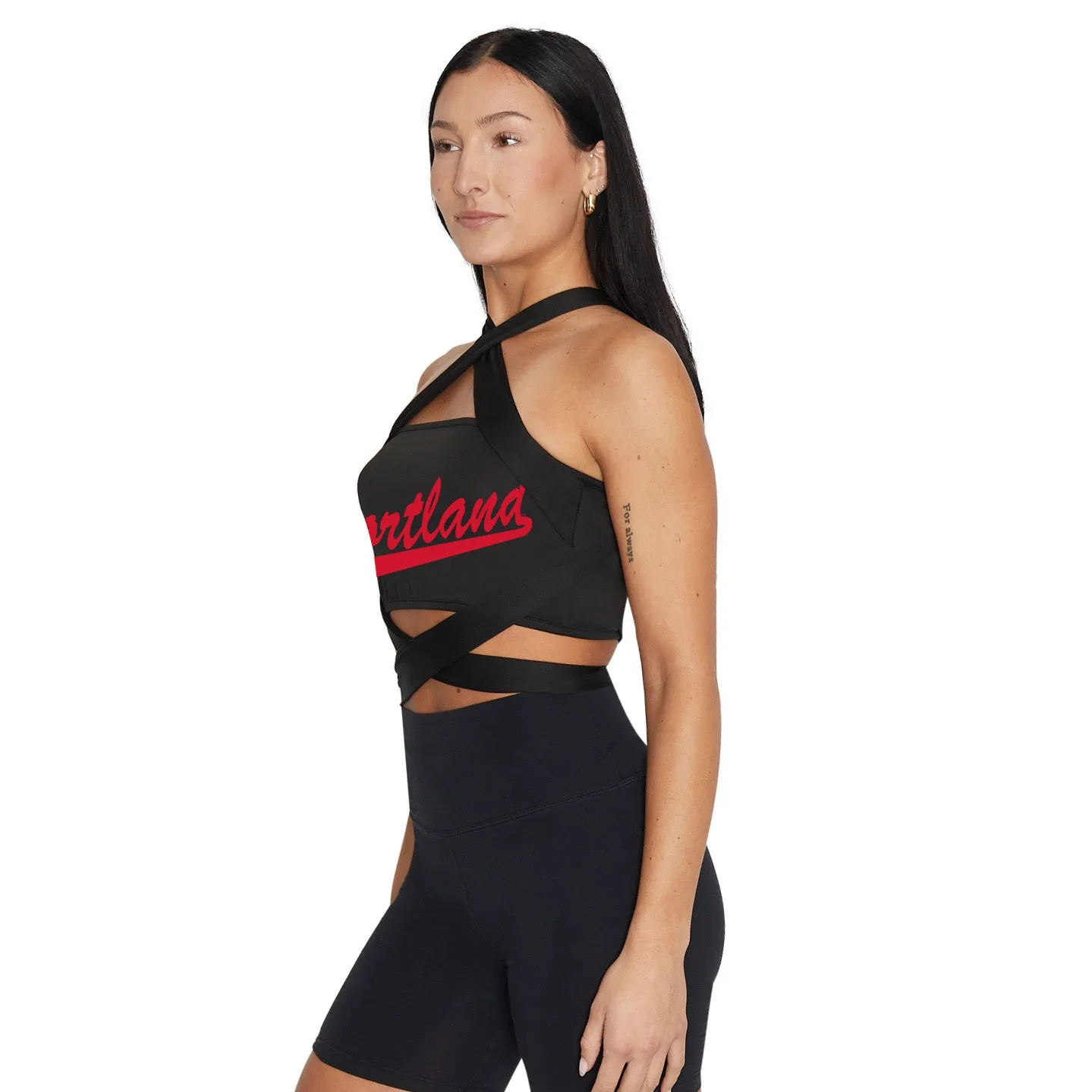 Cortland Black Multi Way Bandeau Top