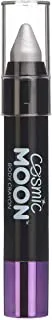 Cosmic Moon - Metallic Face Paint Stick/Body Crayon makeup for the Face & Body - 0.12oz - Easily create metallic designs like a pro! - Silver