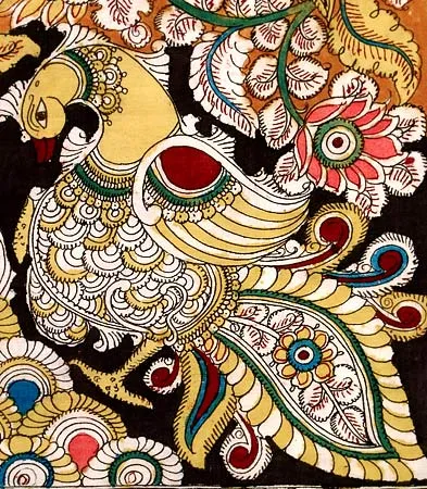 Cotton Kalamkari Painting "Tree of Paradise"
