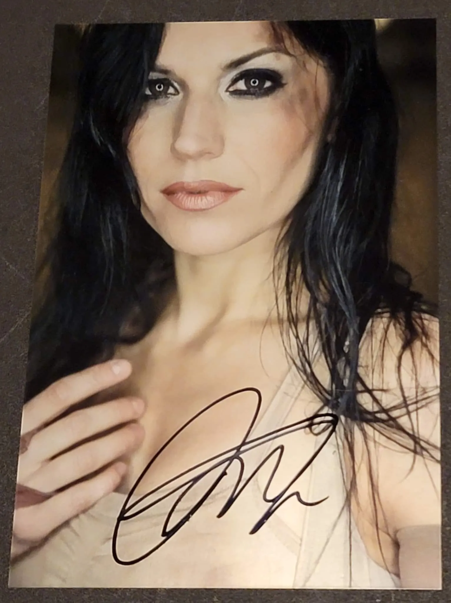 Cristina Scabbia - Downfall - Signed Metallic Mini Print