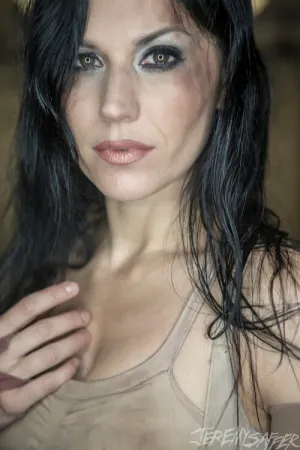 Cristina Scabbia - Downfall - Signed Metallic Mini Print