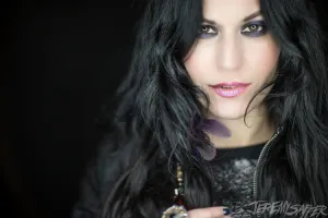 Cristina Scabbia - Ringlight Portrait - Signed Limited Edition Metallic Mini Print