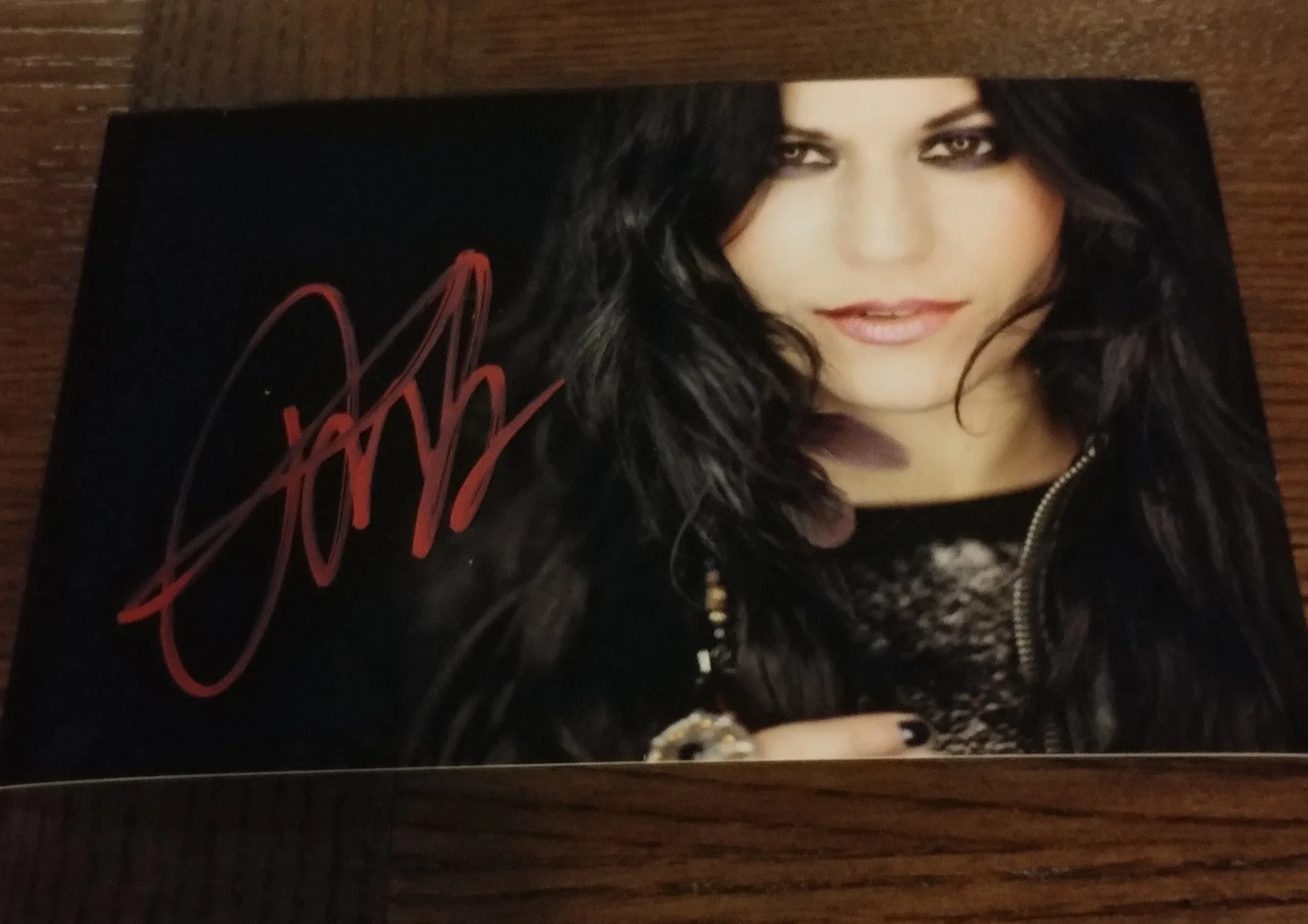 Cristina Scabbia - Ringlight Portrait - Signed Limited Edition Metallic Mini Print