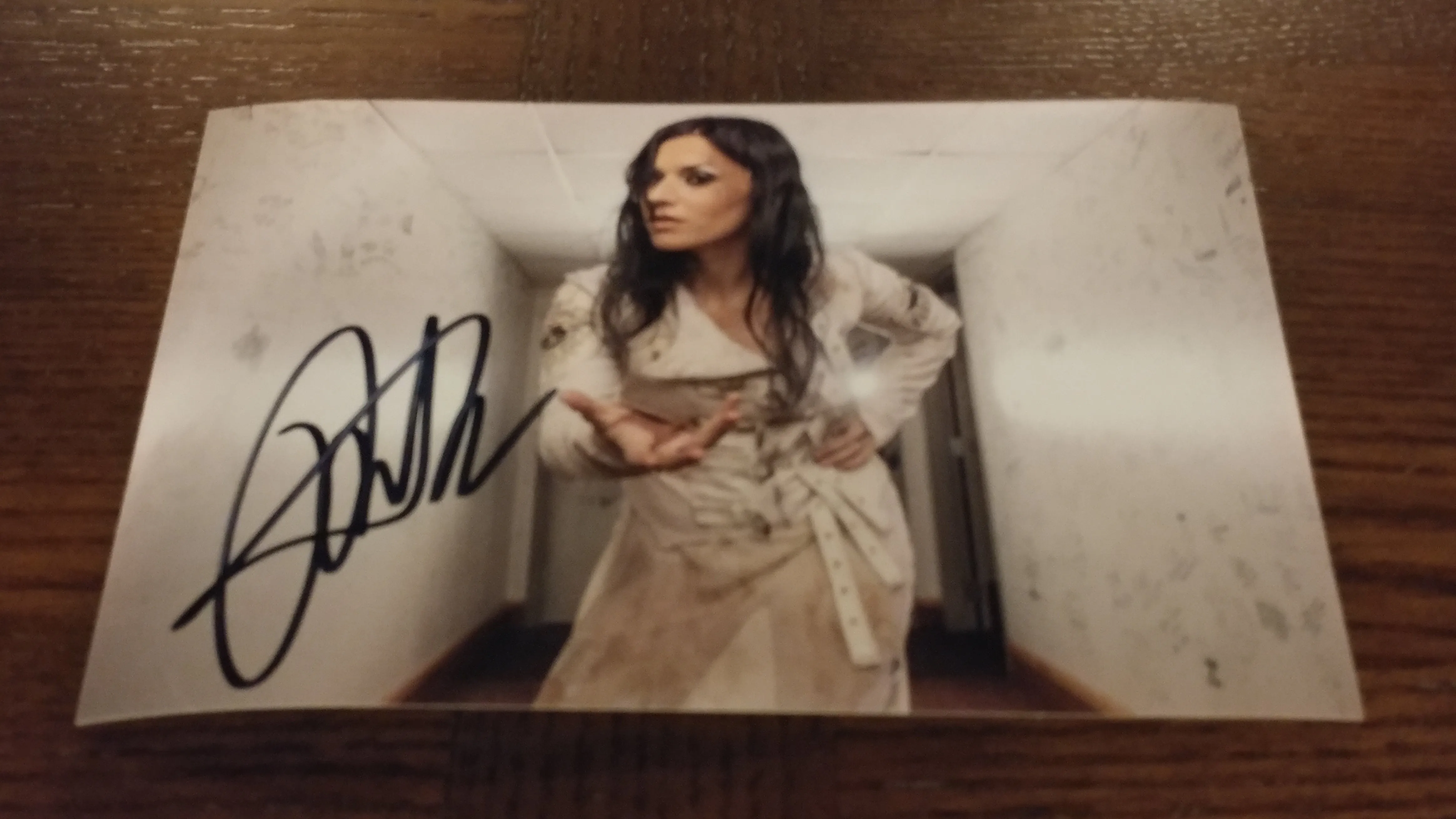 Cristina Scabbia - Welcome - Signed Limited Edition Metallic 4x6 Print