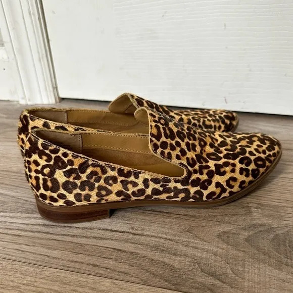 Crown Vintage Carla2 Leopard Print Calf Hair Loafer