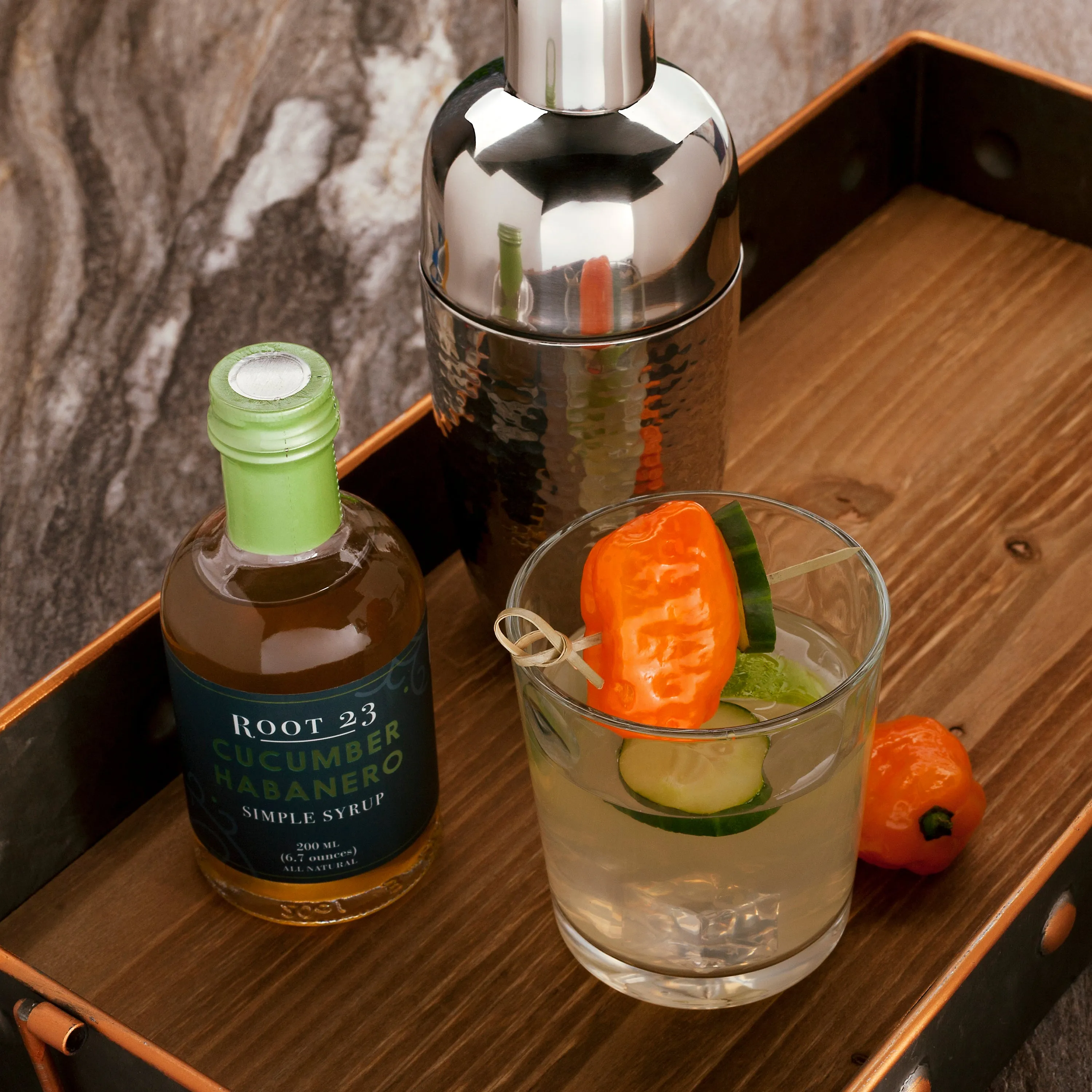 Cucumber Habanero Simple Syrup