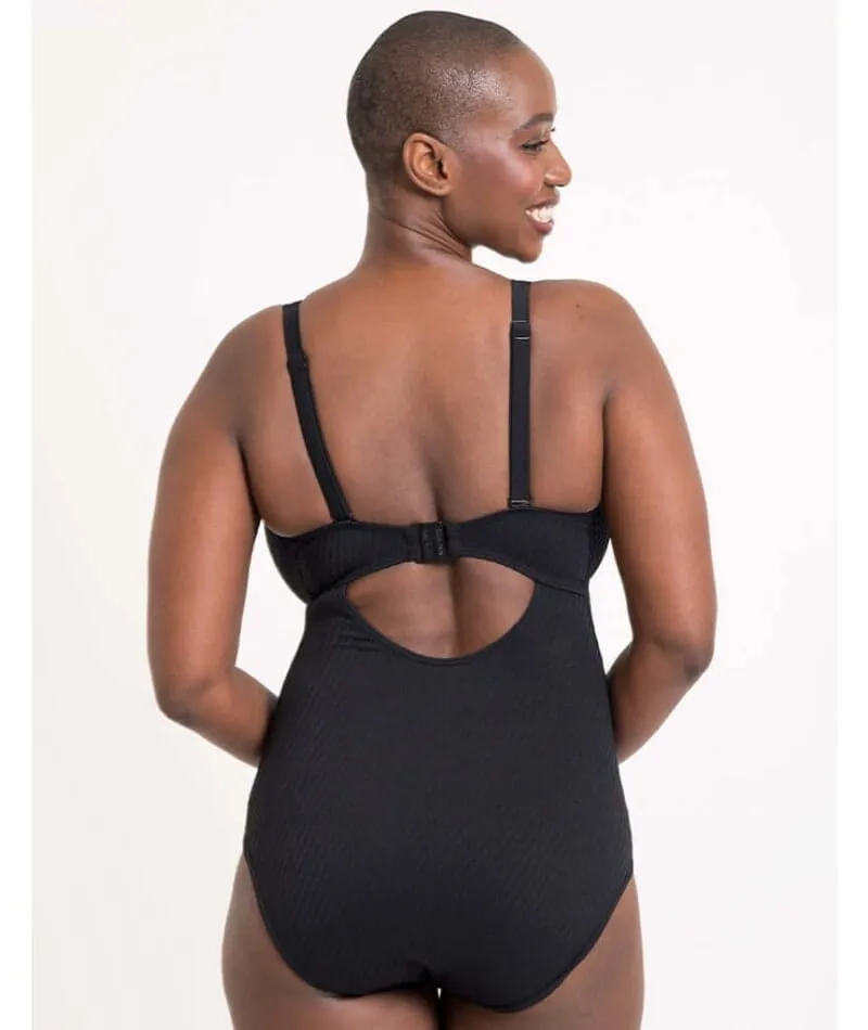 Curvy Kate Jet Set Multiway Plunge Swimsuit - Black