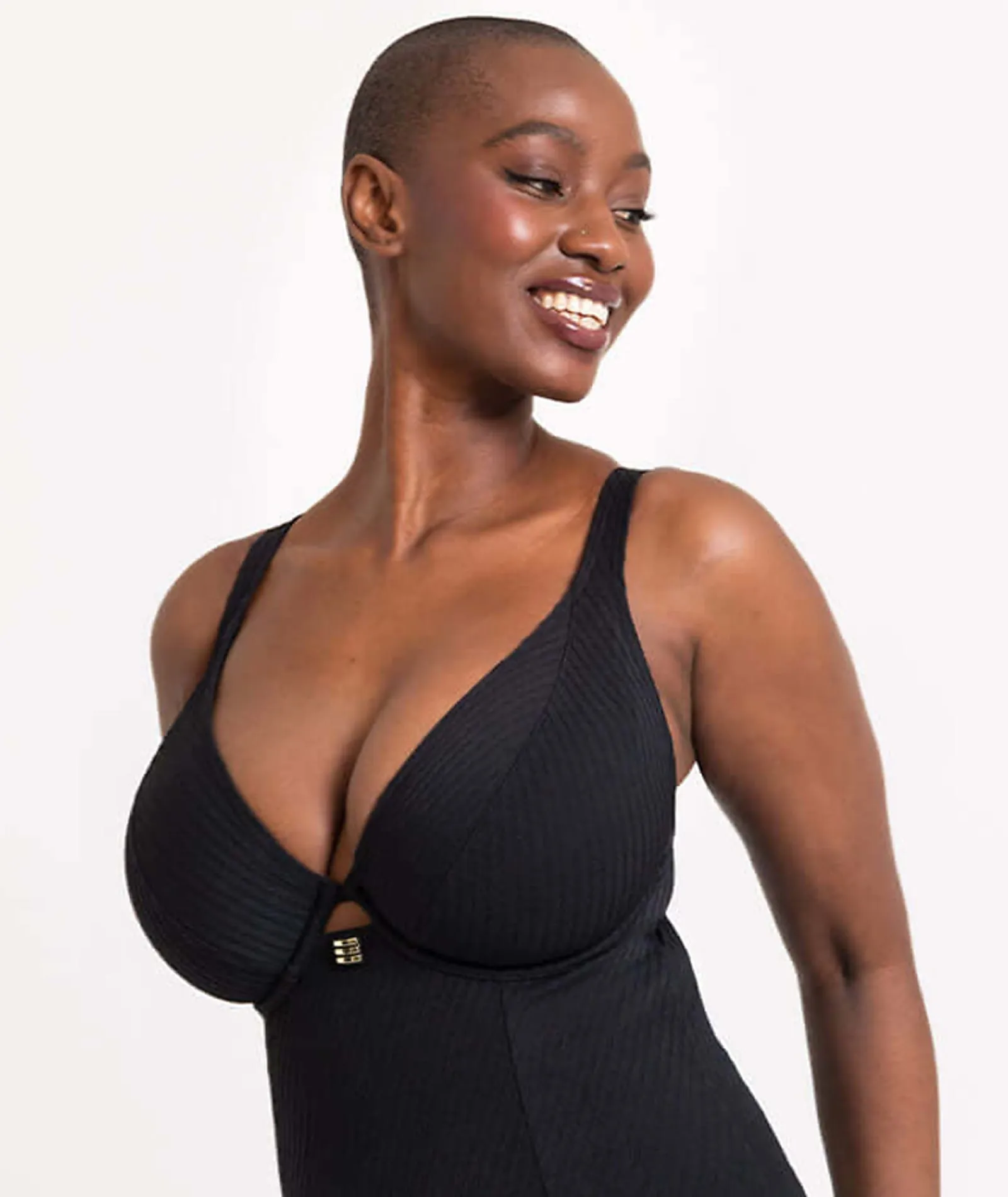 Curvy Kate Jet Set Multiway Plunge Swimsuit - Black