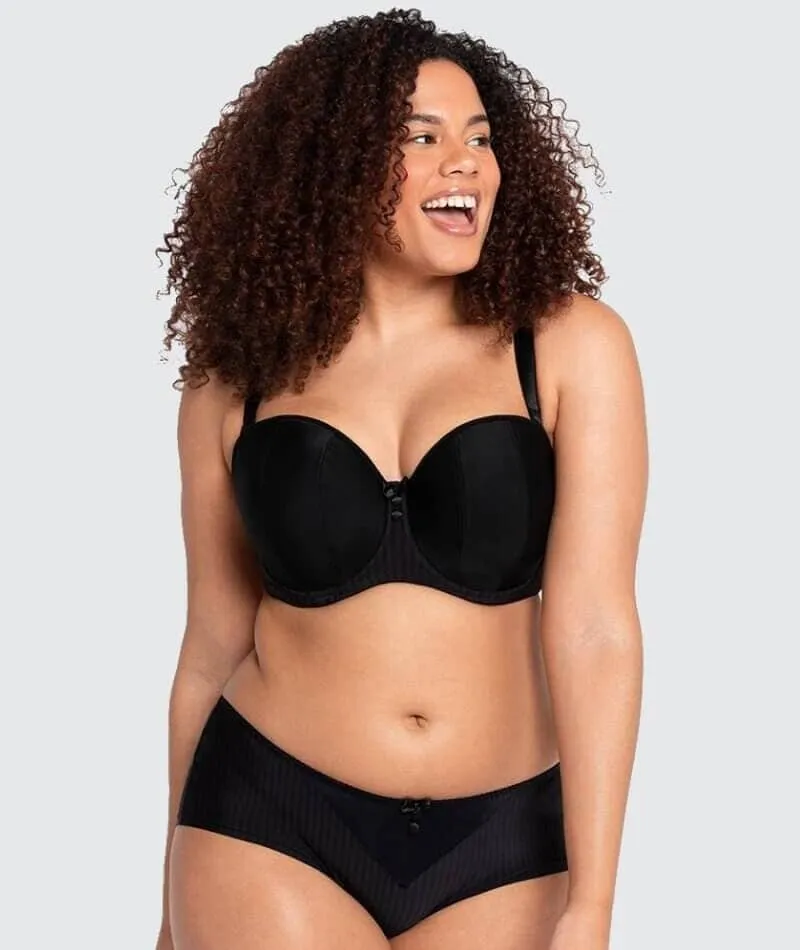 Curvy Kate Luxe Strapless Bra 2 Pack - Biscotti/Black