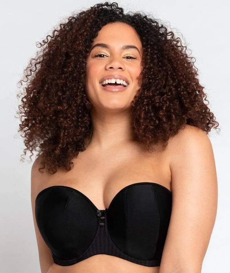 Curvy Kate Luxe Strapless Bra 2 Pack - Biscotti/Black