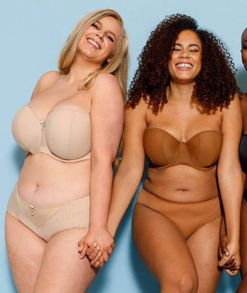 Curvy Kate Luxe Strapless Bra - Biscotti