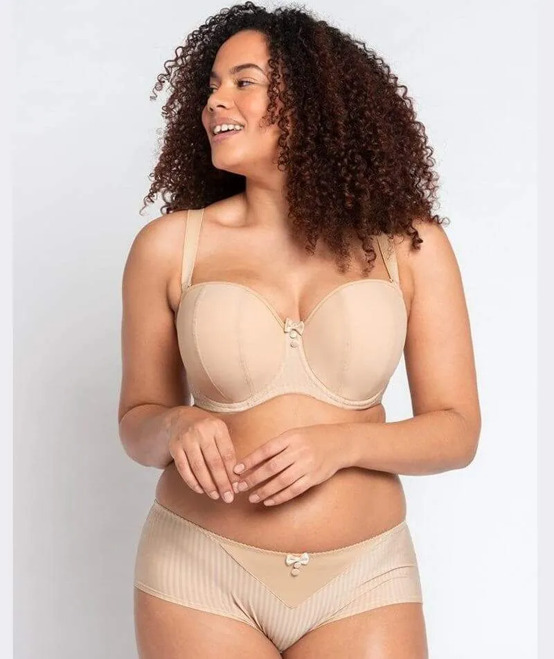 Curvy Kate Luxe Strapless Bra - Biscotti