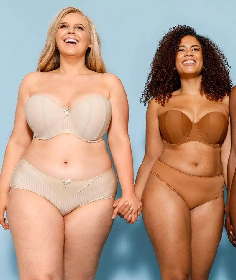 Curvy Kate Luxe Strapless Bra - Biscotti