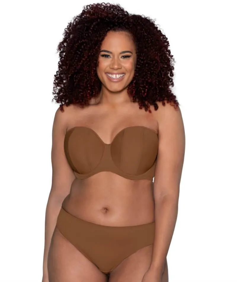 Curvy Kate Luxe Strapless Bra - Caramel