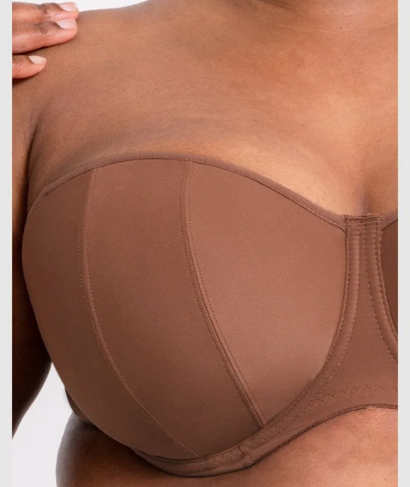 Curvy Kate Luxe Strapless Bra - Caramel