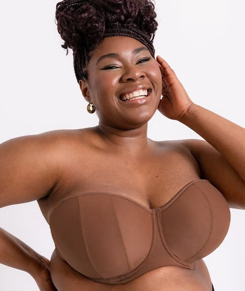 Curvy Kate Luxe Strapless Bra - Caramel