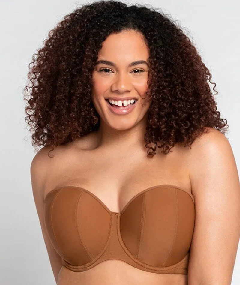 Curvy Kate Luxe Strapless Bra - Caramel